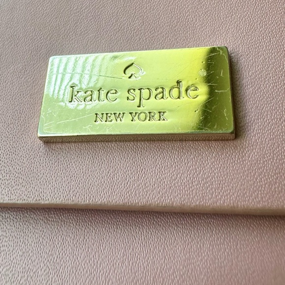 Kate Spade Two-Tone Pink Bordeaux Leather Bifold Wallet - Picture 7 of 12